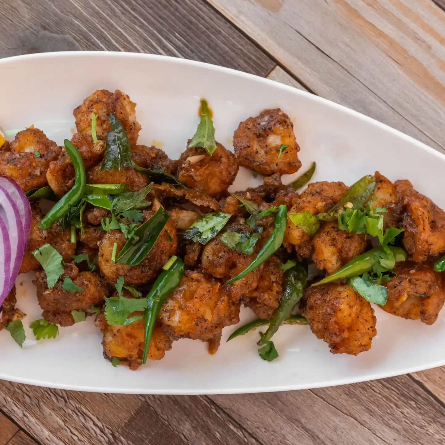 Pepper Shrimp at Aha Biryanis - Canton