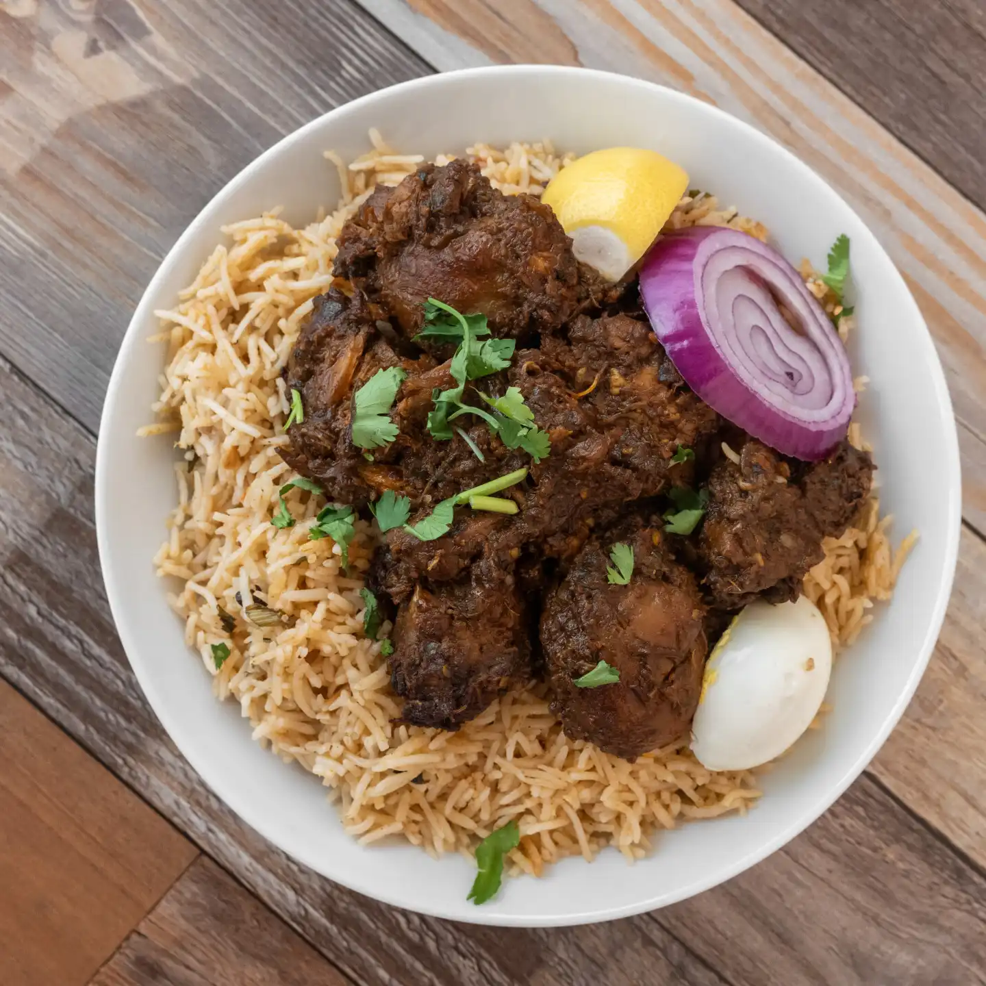 Chicken Fry piece Biryani at Aha Biryanis - Canton