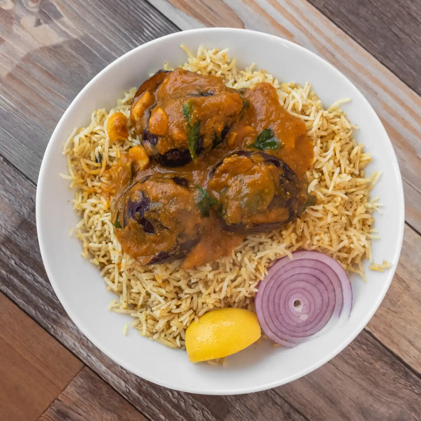 Eggplant Biryani at Aha Biryanis - Canton