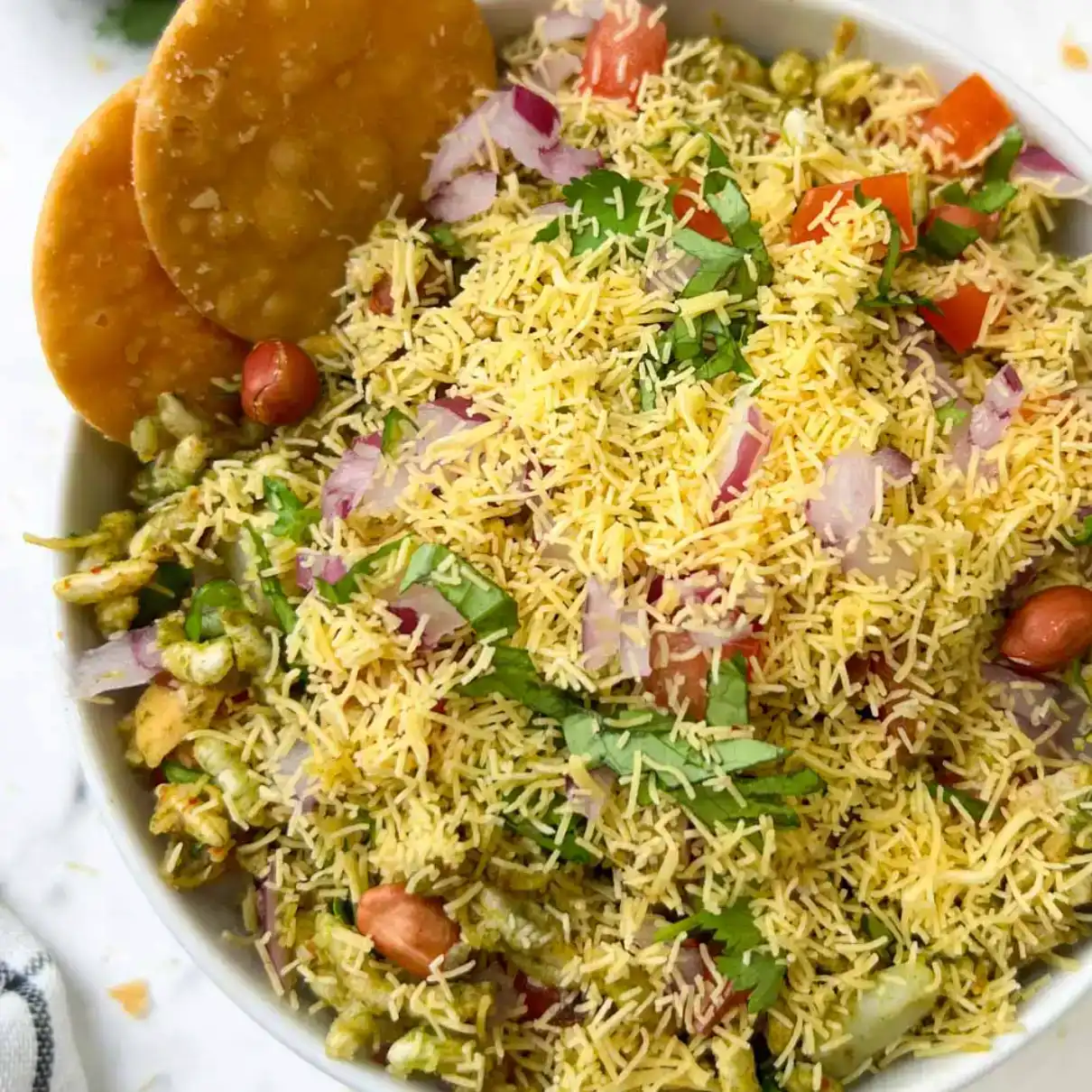 Bhel Puri Chat at Aha Biryanis - Canton