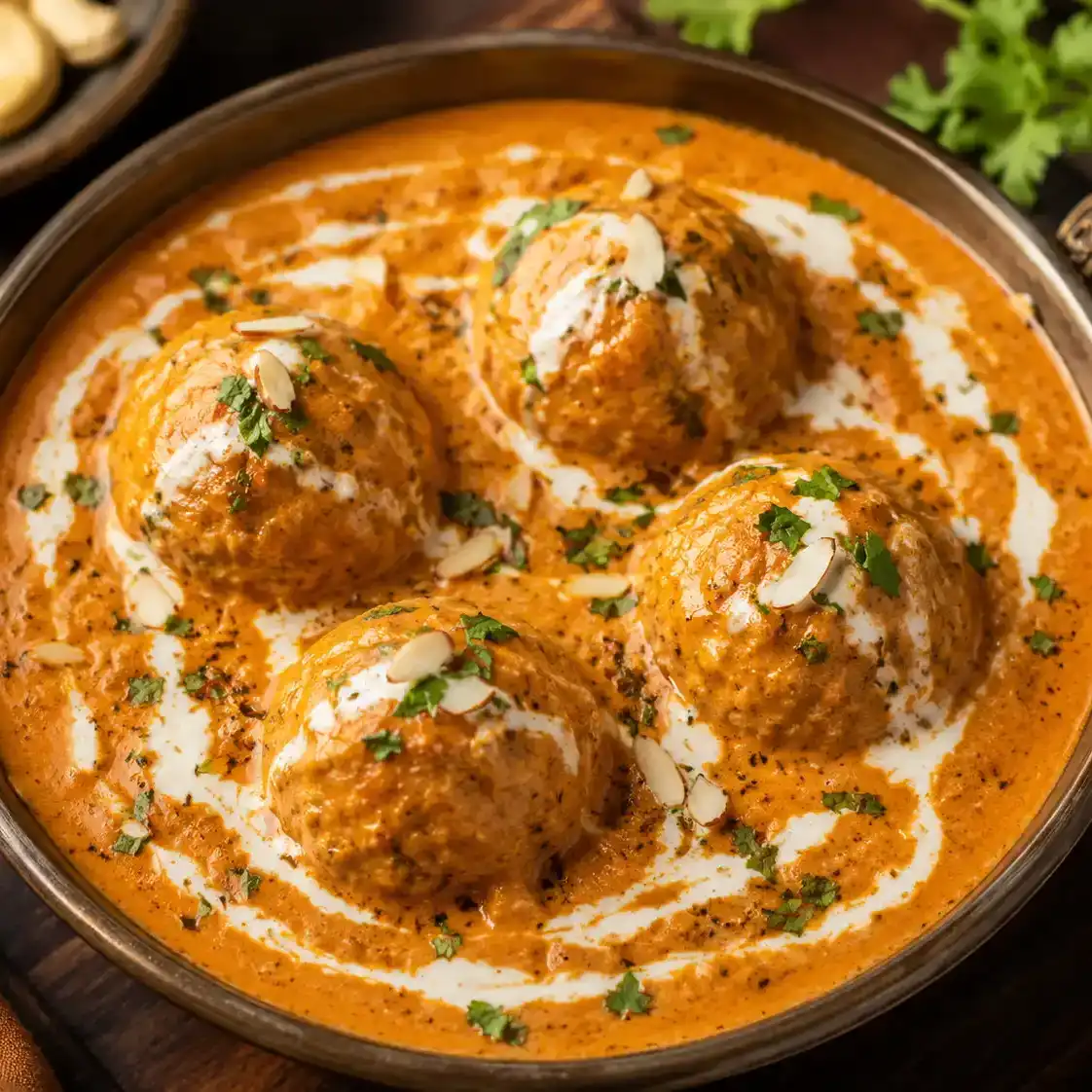 Malai kofta — Indulge in our Malai Kofta: Soft paneer and potato dumplings in a at Aha Biryanis - Canton
