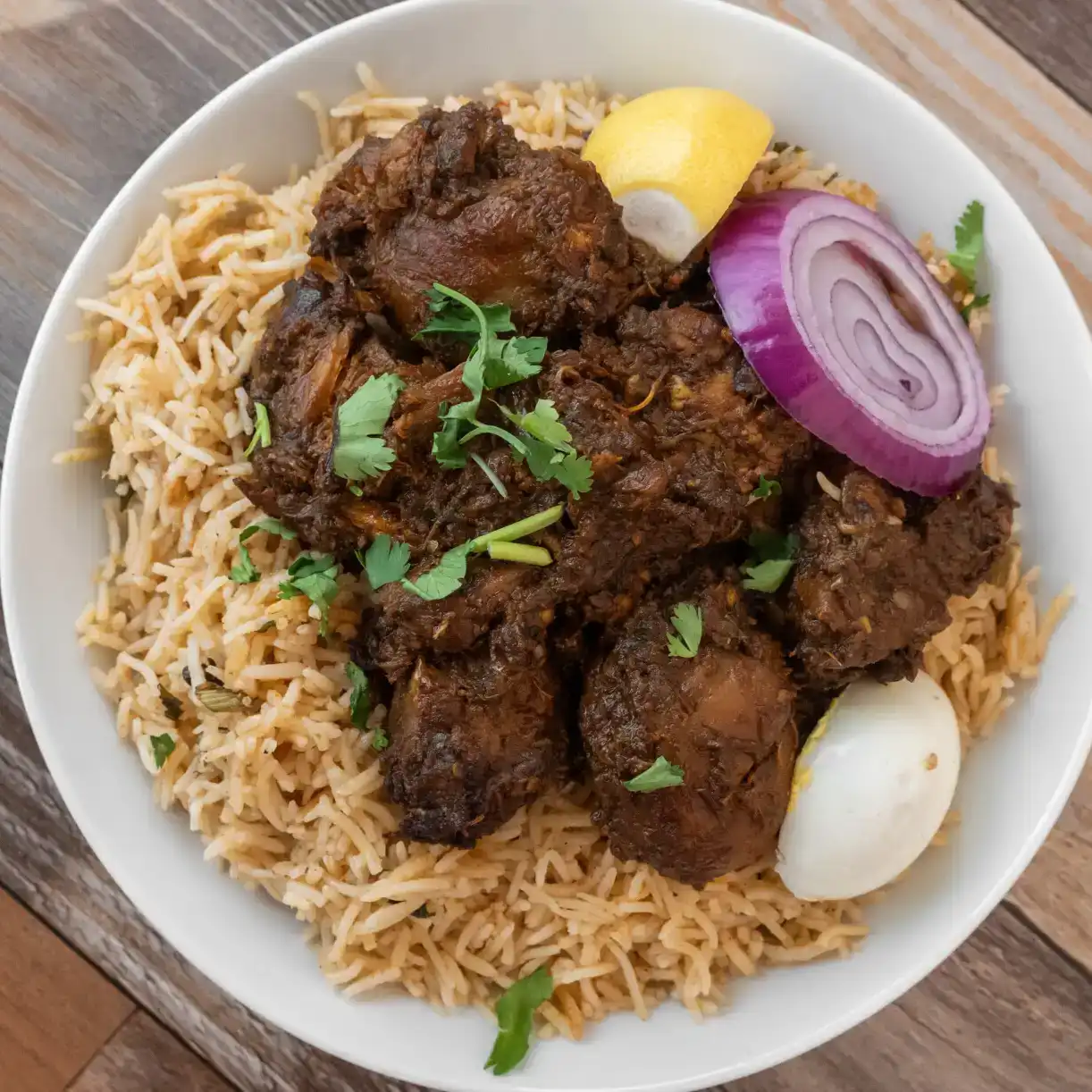 Chicken Fry piece Biryani at Aha Biryanis - Farmington hills