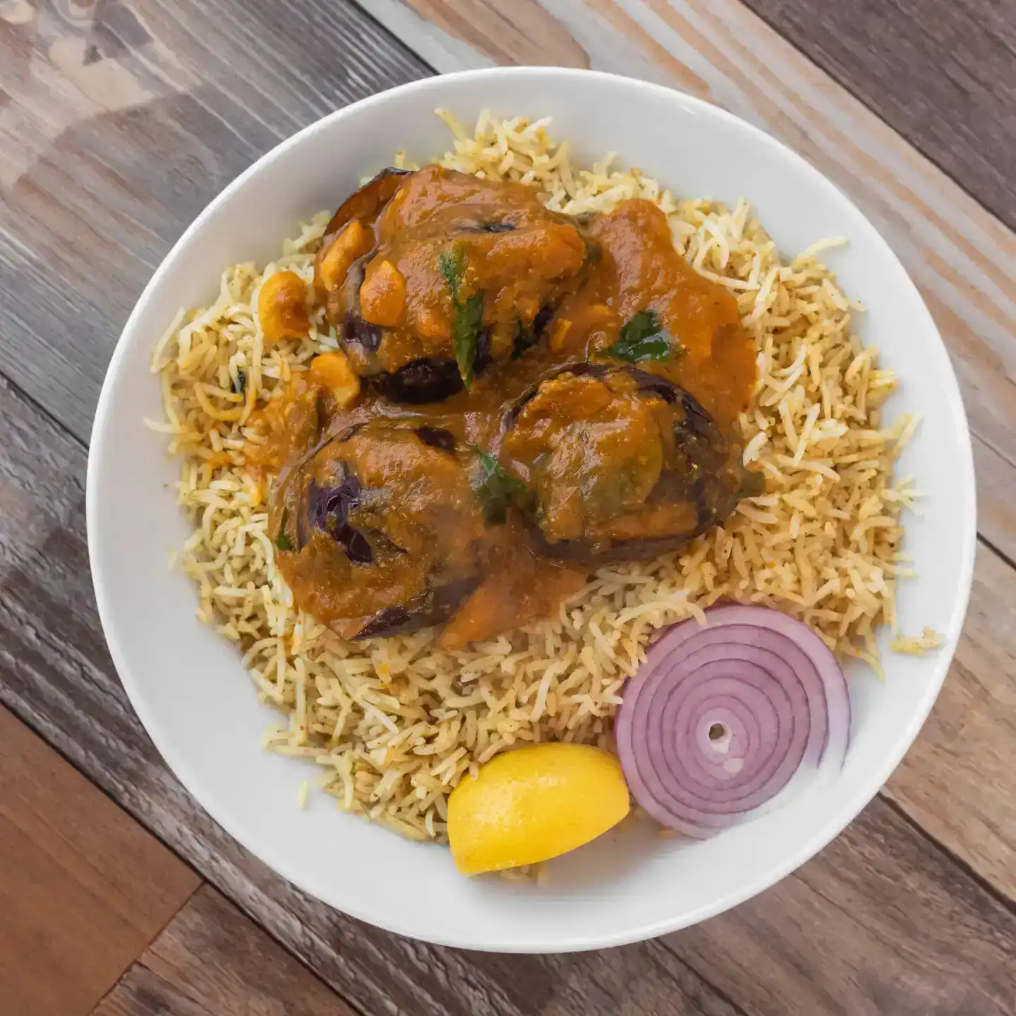 Eggplant Biryani at Aha Biryanis - Farmington hills