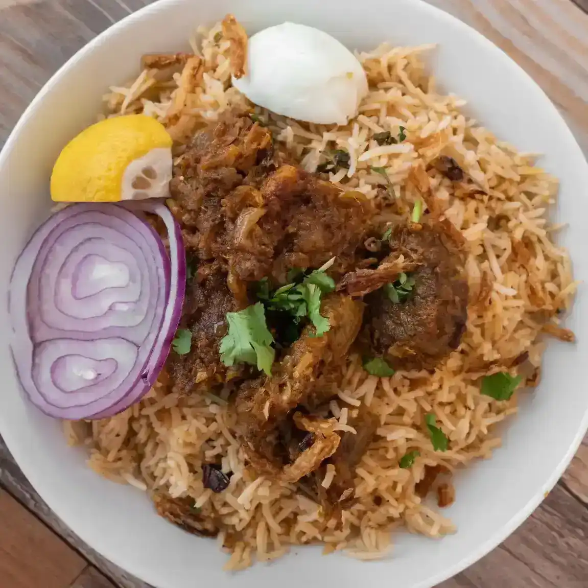 Mutton Ghee Roast Biryani at Aha Biryanis - Farmington hills