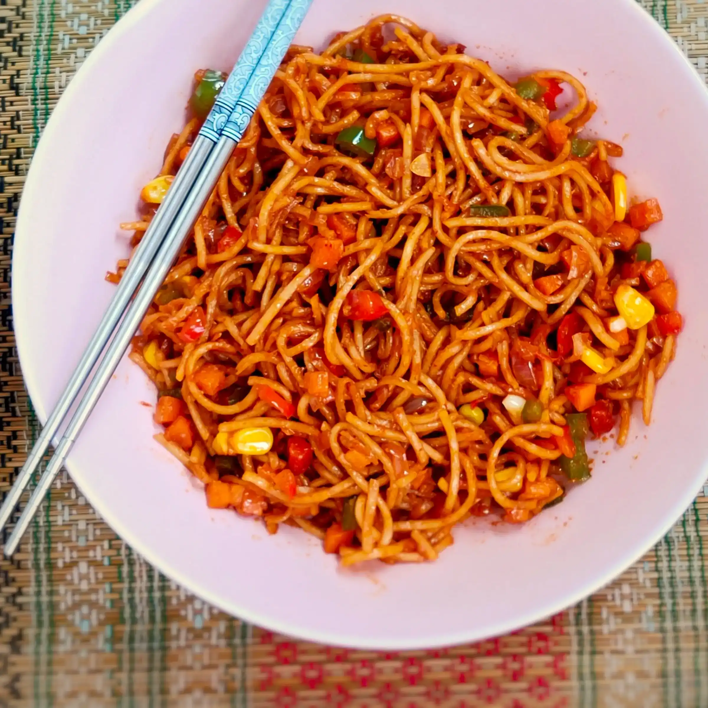 Schezuan Noodles at Aha Biryanis - Farmington hills
