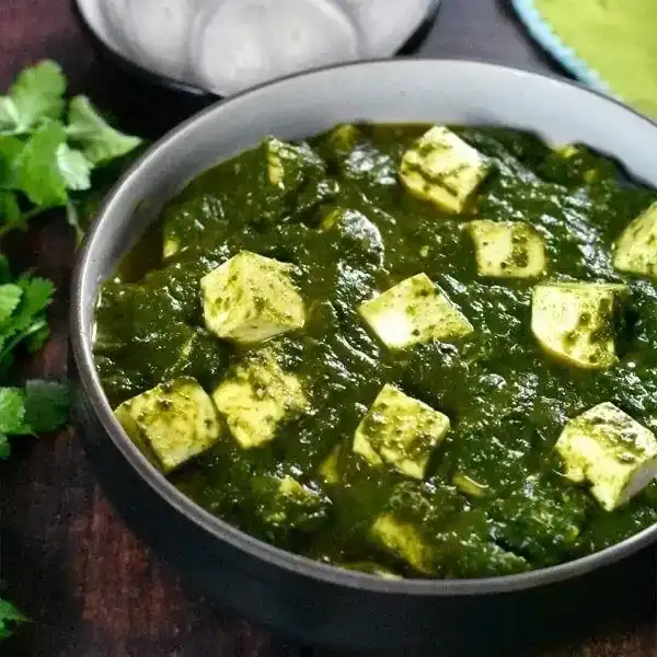Paneer Saag — Savor our Paneer Saag, a vibrant symphony of flavors and textures at Aha Biryanis - Farmington hills, Farmington Hills