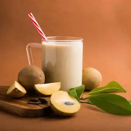 Chikoo shake — Savor the unique, honeyed sweetness of our Chikoo shake, a creamy at Aha Biryanis - Farmington hills, Farmington Hills