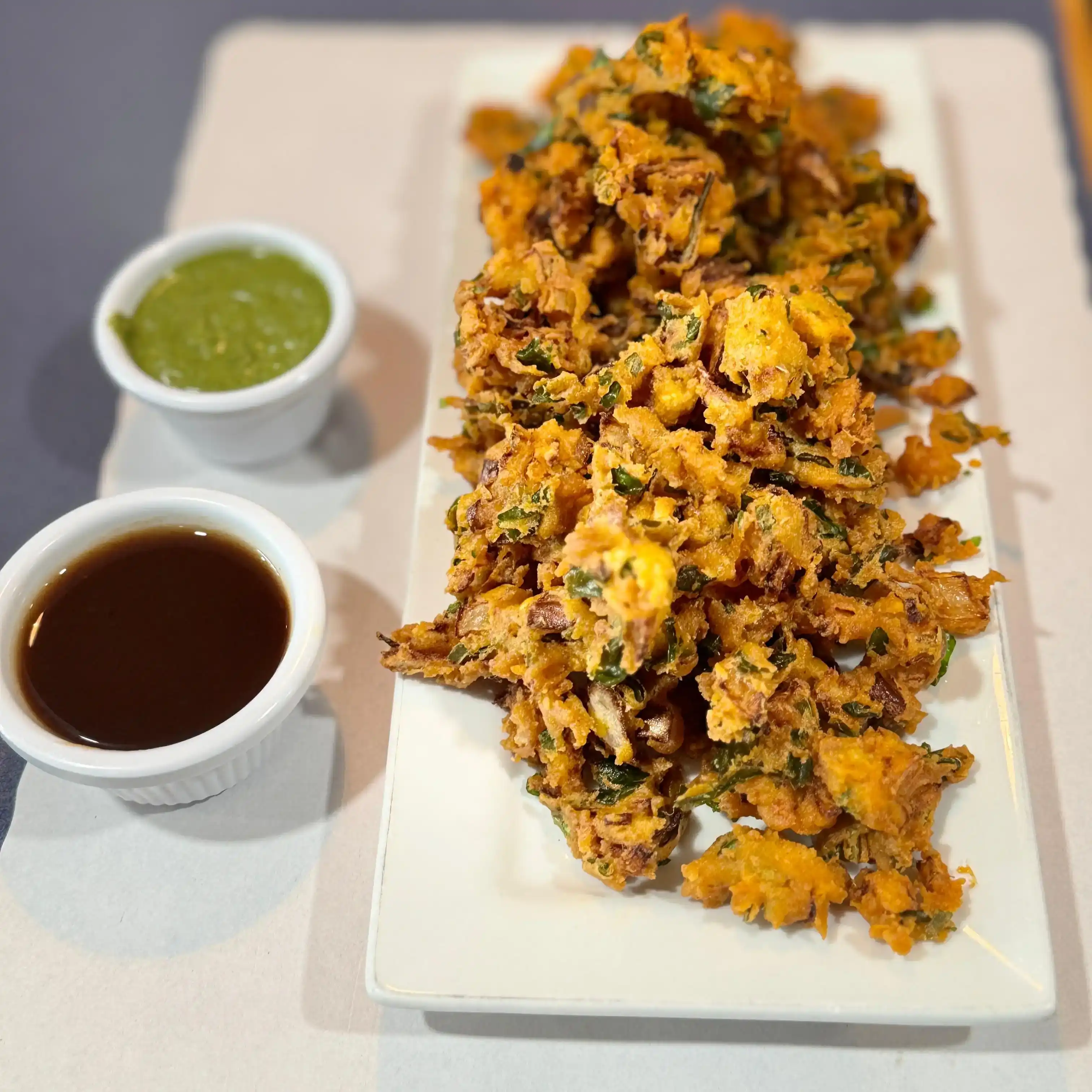 Spinach Pakora at Desi Ruchulu Indian Cuisine