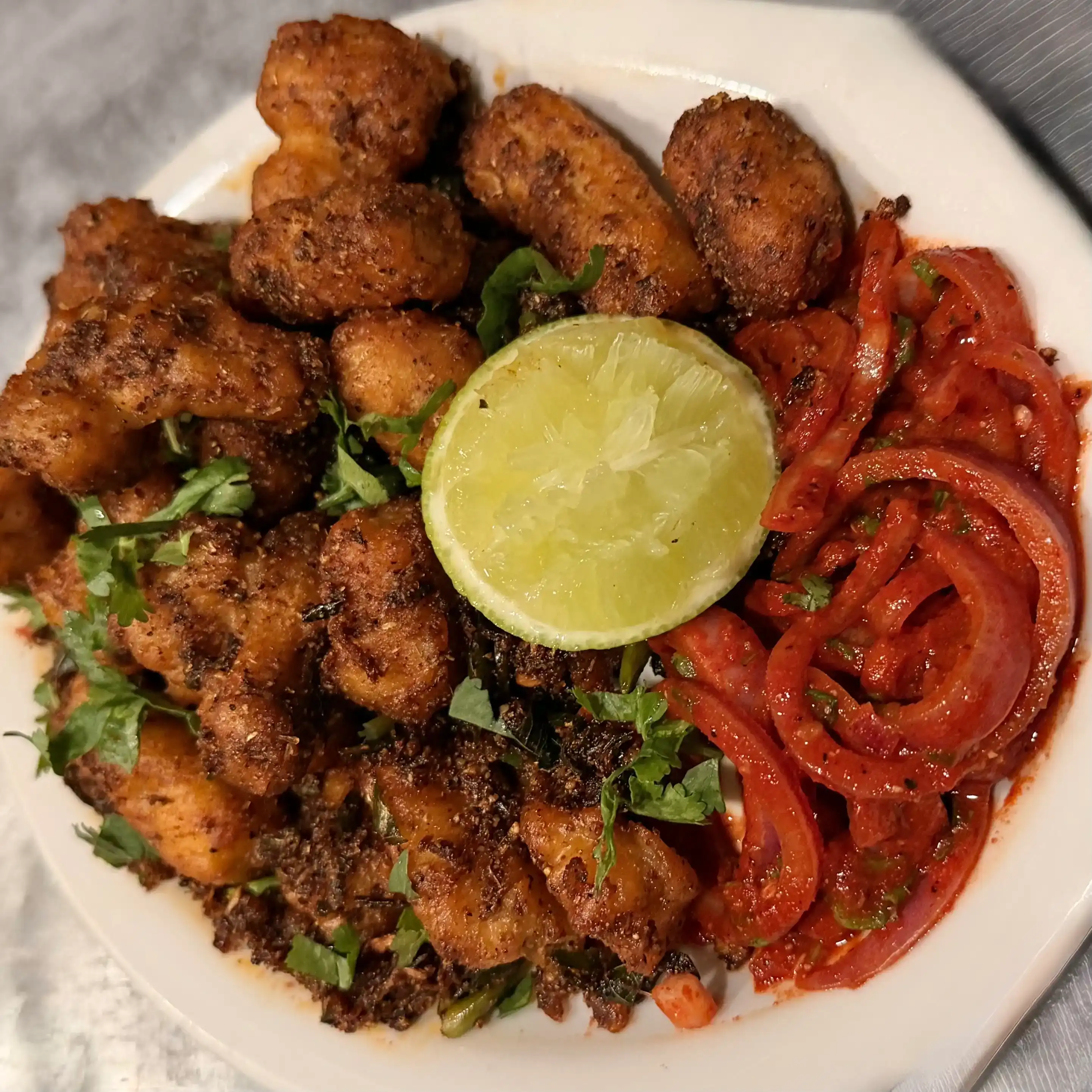 Baby Corn Pepper Fry  at Konaseema Cuisine