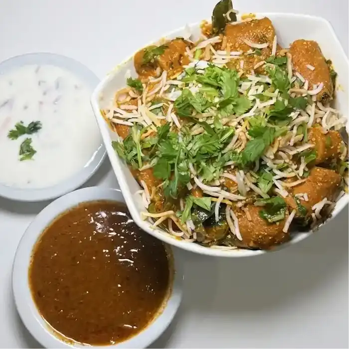 Cut Mirchi Biryani at Konaseema Cuisine