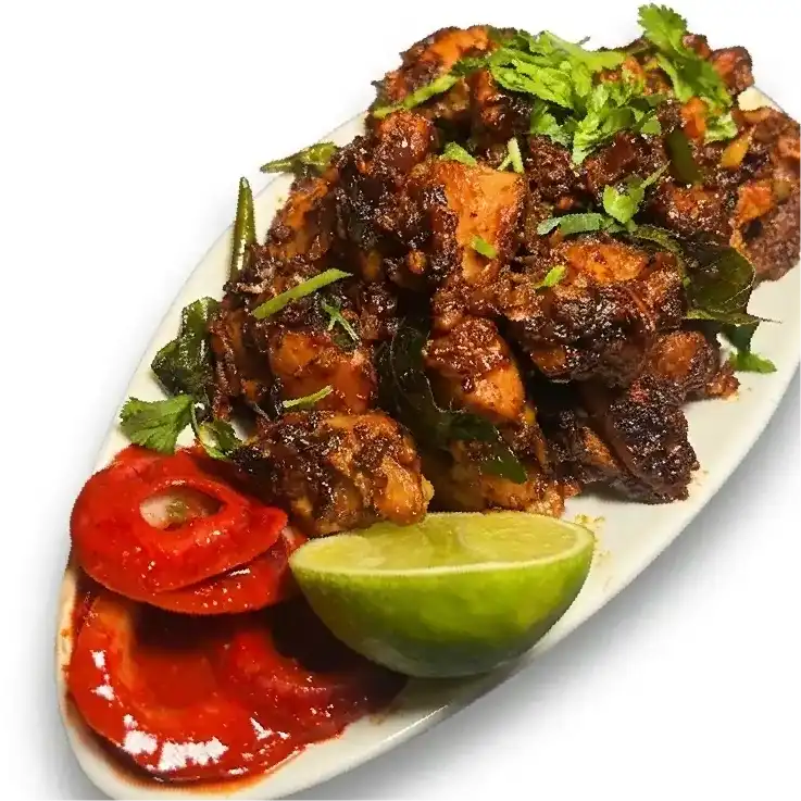Chicken Pepper Fry at Konaseema Cuisine