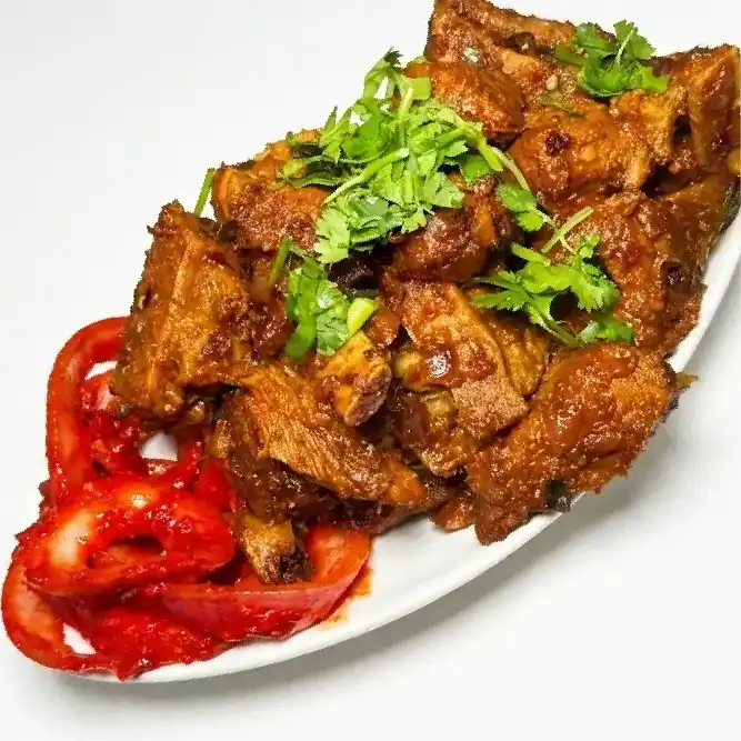 Goat Pepper Fry at Konaseema Cuisine