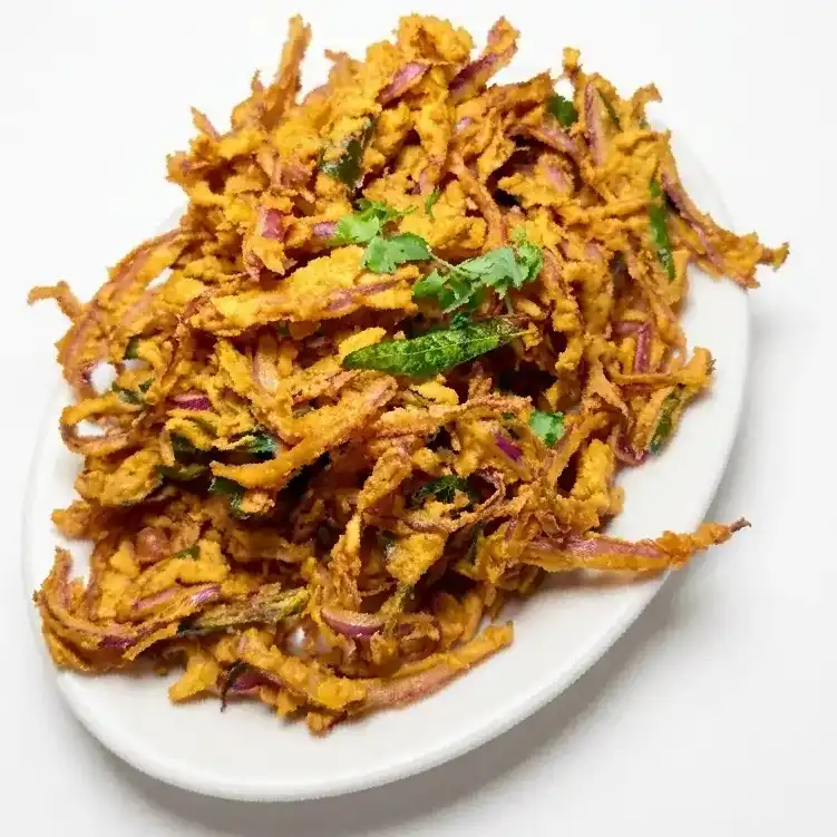 Onion Pakora at Konaseema Cuisine