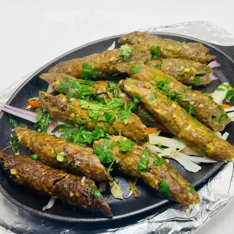 Lamb Seekh Kabab at Konaseema Cuisine