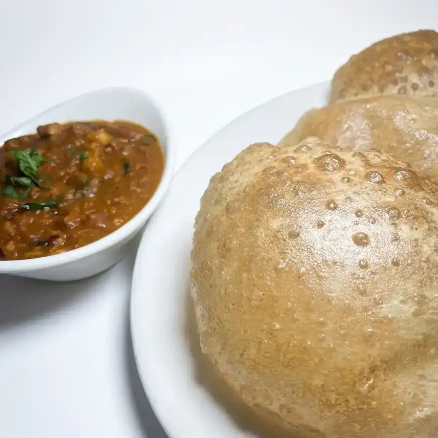 Poori 3Pcs - Chana Masala at Konaseema Cuisine