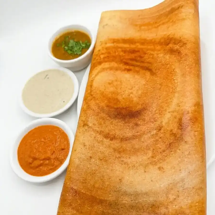 Masala Dosa — Enjoy our delectable Masala Dosa, a crispy South Indian crepe filled at Konaseema Cuisine, North Brunswick