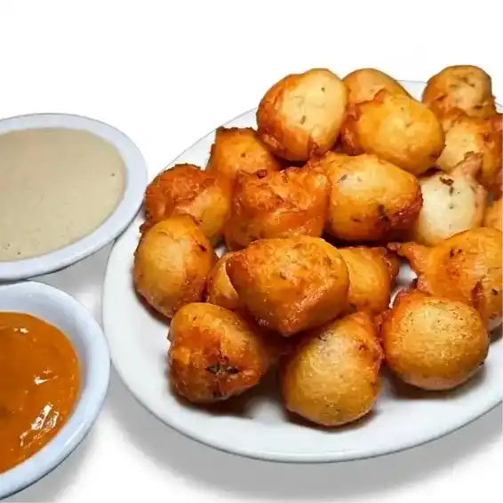 Punugulu — Savor the flavor of South India with Punugulu, a popular street-food at Konaseema Rocky Hill, Rocky Hill