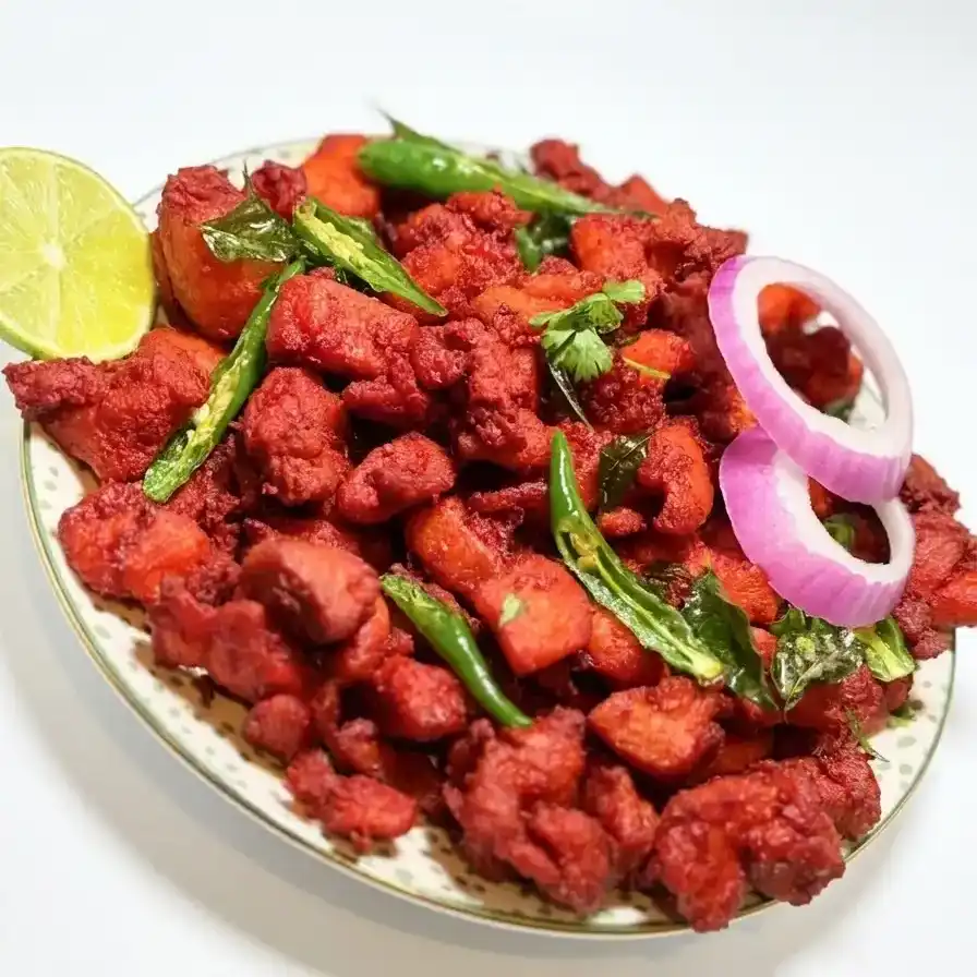 Chicken 65 — Enjoy our Chicken 65, a crispy, spicy deep-fried delicacy from South at Konaseema Rocky Hill, Rocky Hill