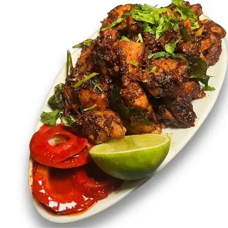 Chicken Pepper Fry — Delicious, succulent chicken cooked to perfection with aromatic Indian at Konaseema Rocky Hill, Rocky Hill