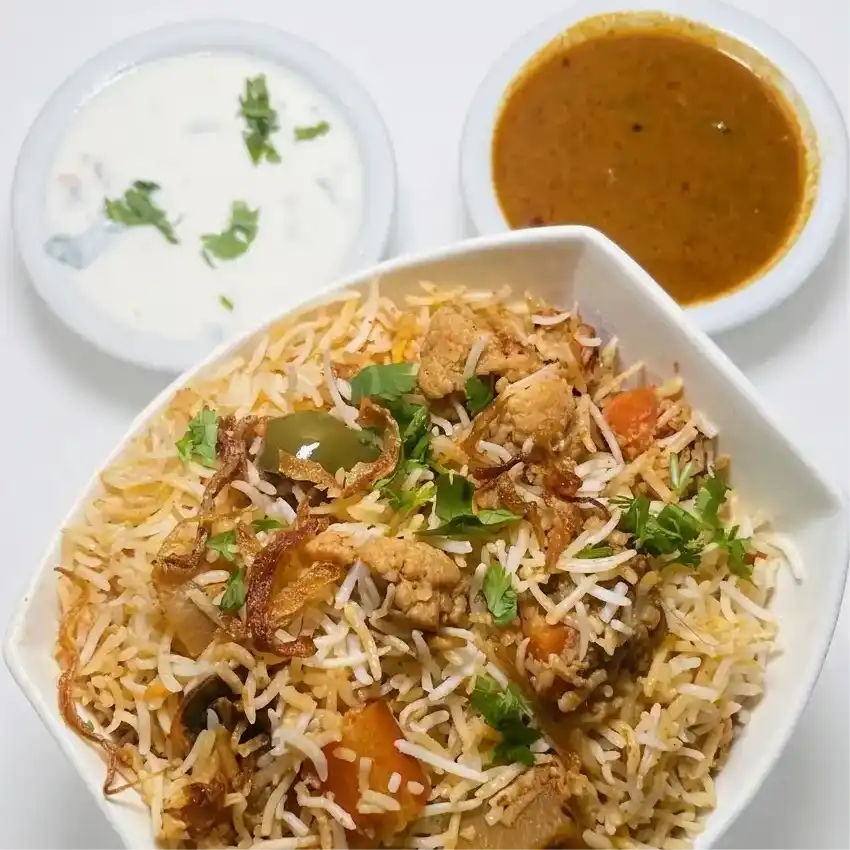 Veg Dum Biryani at Konaseema Rocky Hill, Rocky Hill