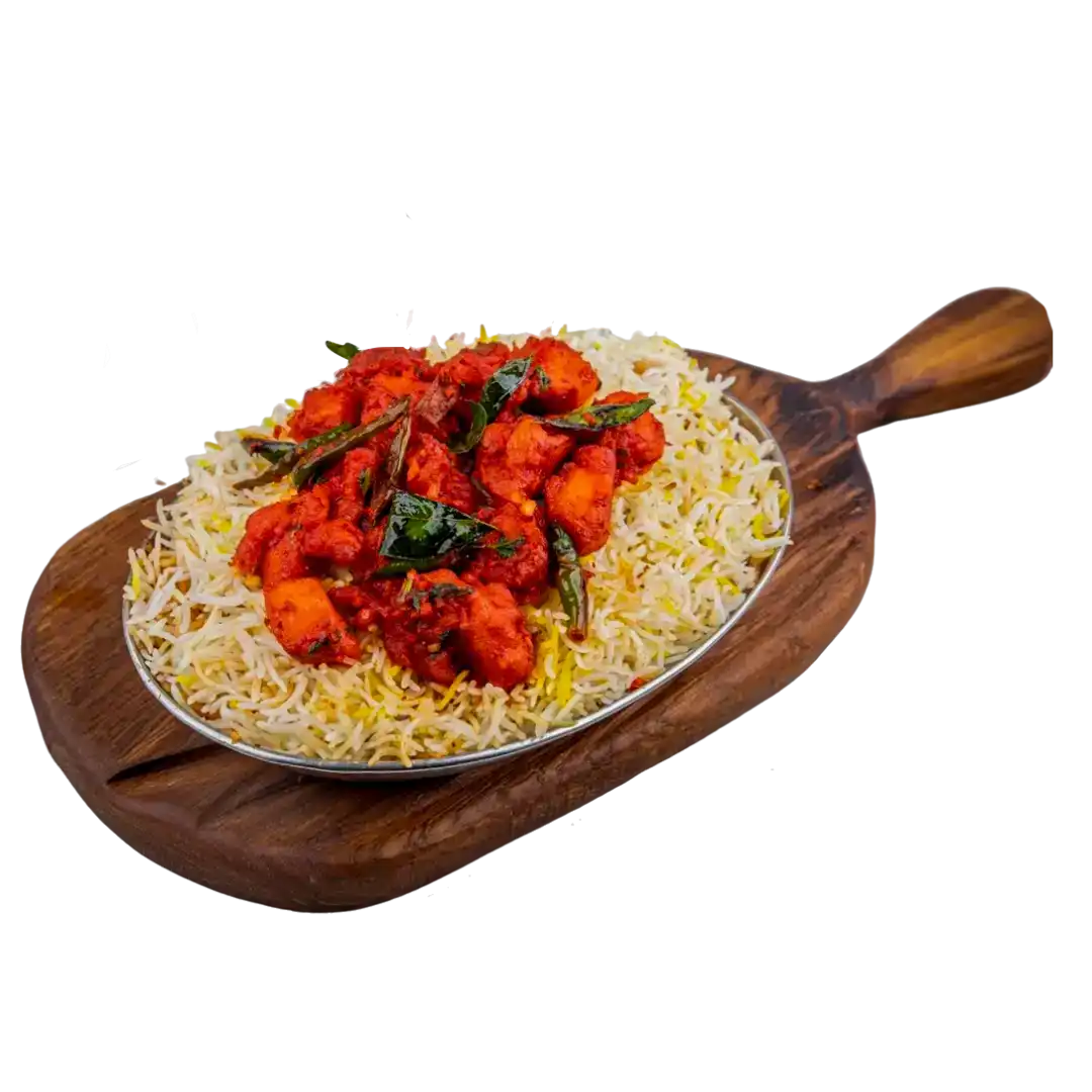 Chicken 65 Biryani at Bagara & Biryani