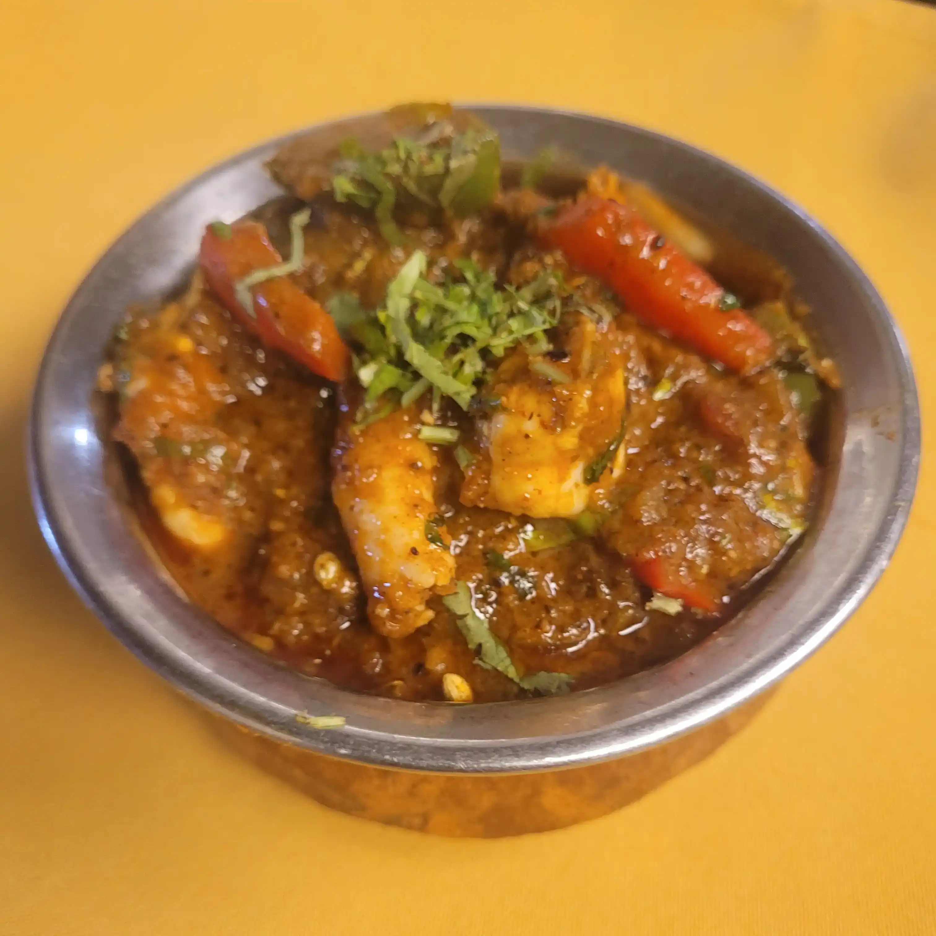 Shrimp Kadhai ~ med or spicy at Tulsi