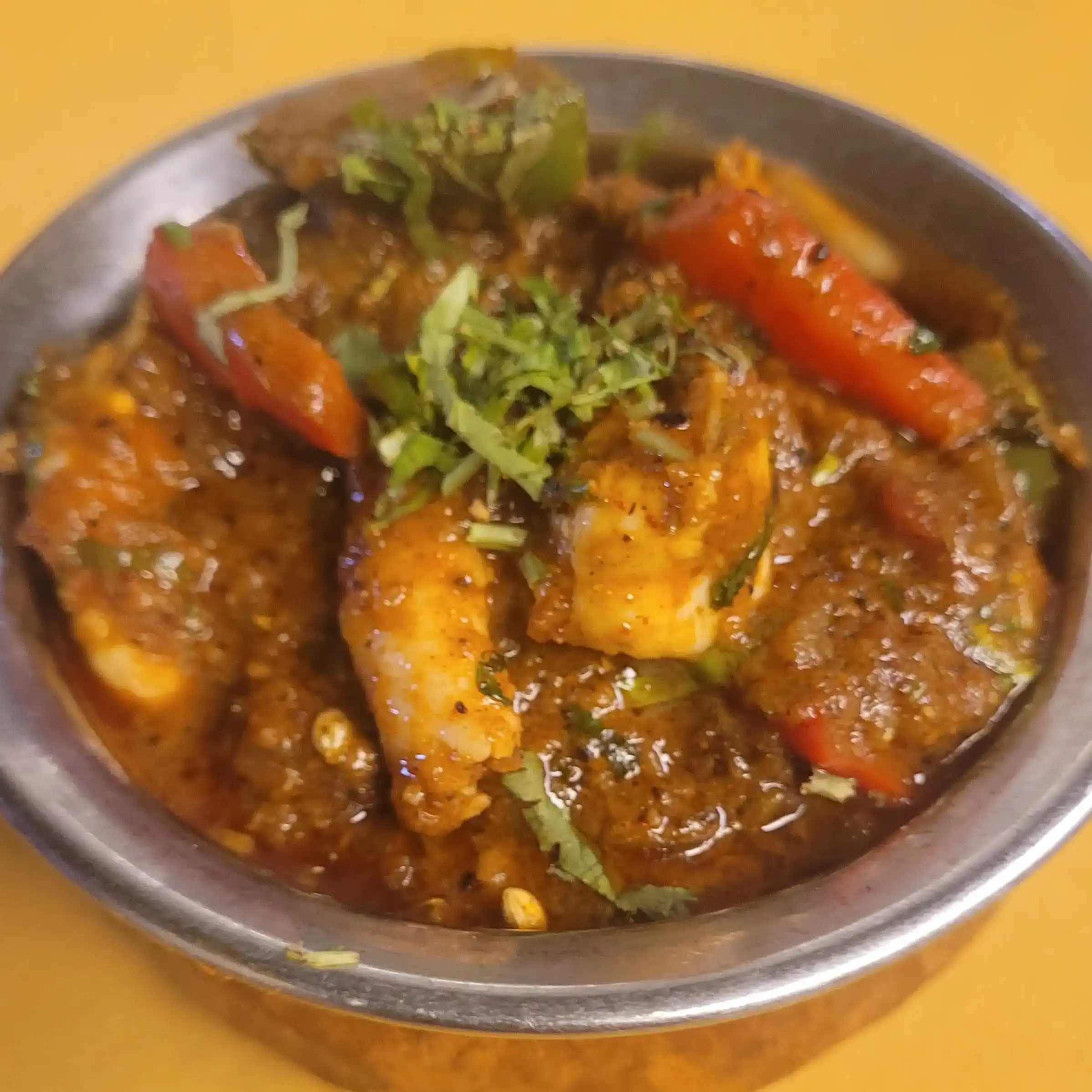 Shrimp Kadhai lunch - 12oz med or spicy only  at Tulsi