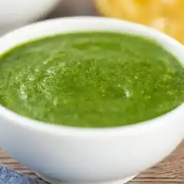 12 oz Cilantro mint chutney dip at Tulsi